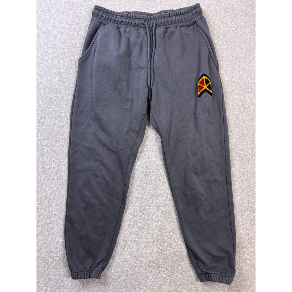 Rawgear Mens Fleece Joggers Charcoal Gray Athletic Sweatpants Medium